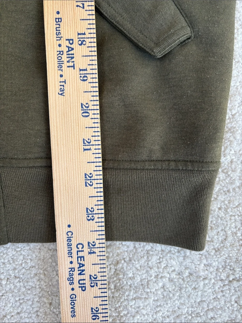 Polo Ralph Lauren Bomber Jacket Quilted Lined Full Zip Army Green Boys 14 Large